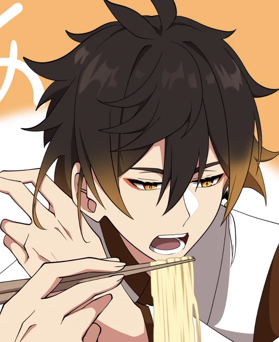 #食べてるところの絵を晒せ 