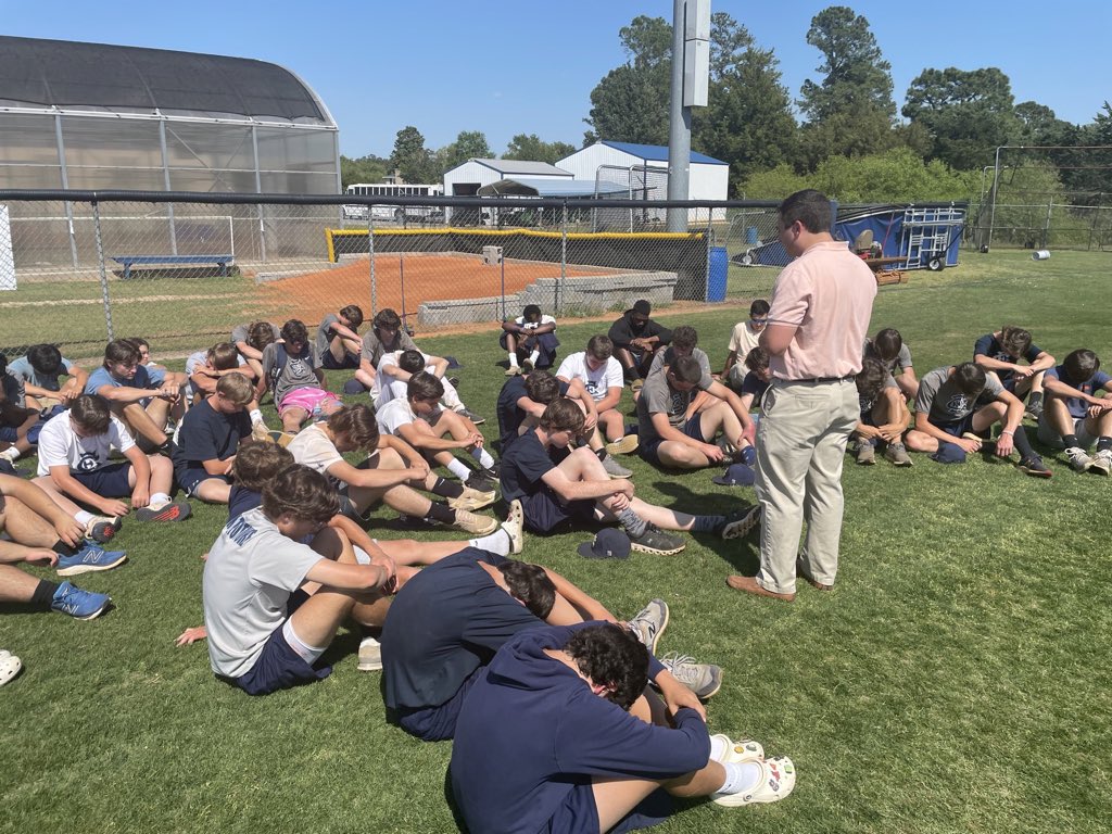 Thank You to our Life Coach Pastor Michael Cantey for sharing Gods word with our baseball program today.  #LOYALTY #F.A.M.I.L.Y.      Don’t know what the future holds, but we know who holds the future.