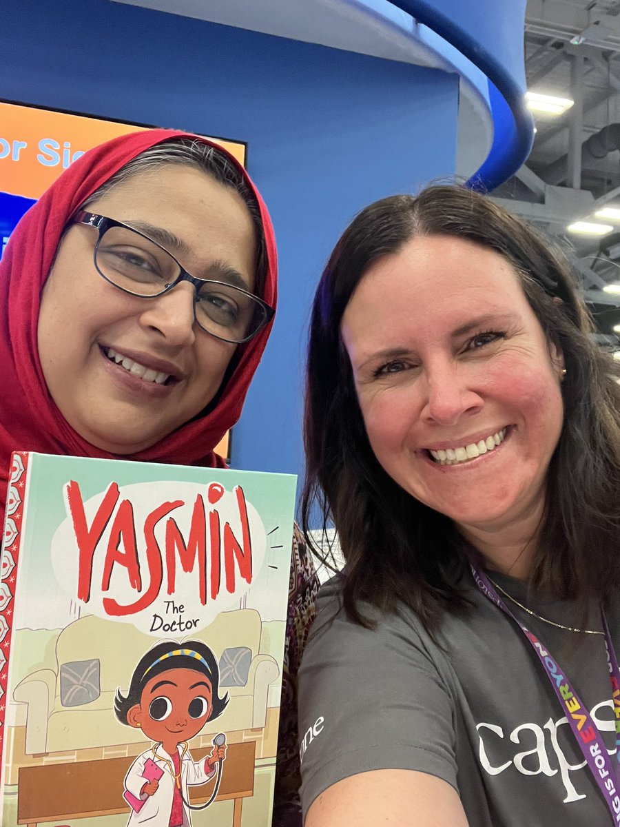 It’s super cool to meet your students fav author but it’s beyond AMAZING when you discover they are one of the kindest, most beautiful humans🤩 @SaadiaFaruqi it was such a pleasure getting to visit with you @TXLA 
Eid mubarak my new friend! #txla23 #LearningIsForEveryone