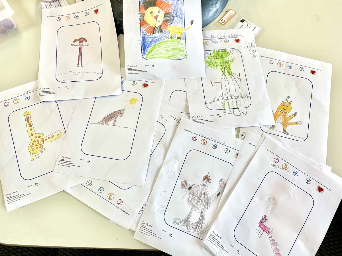 Y1WFA's tweet photo. In preparation for our reimagining of “The Little Red Hen”, we loved designing new characters to be the new stars of the story! 🤩  This afternoon we will be learning to describe our characters! #beingauthors #curiosityandimagination https://t.co/UYgptFFH3x