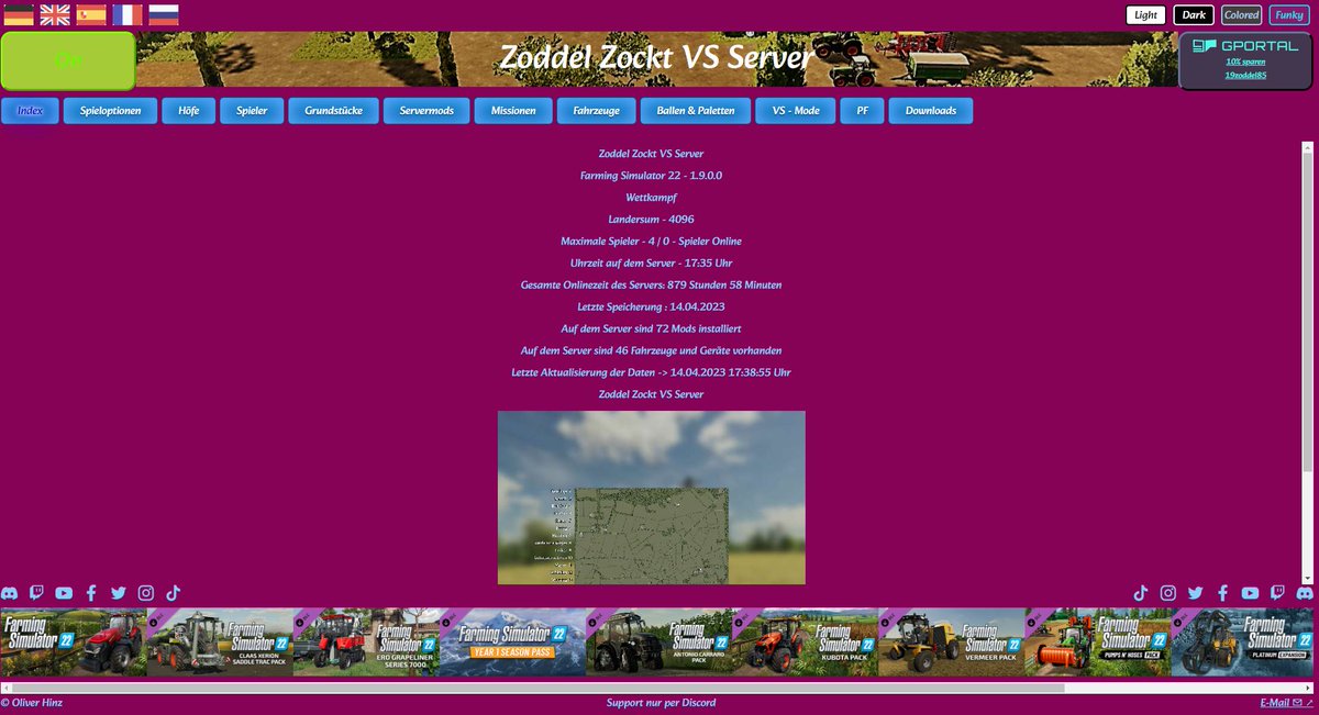ZoddelZockt's tweet photo. Es ist nun soweit, der #Serverwatcher für #dedicated #LS22 #Server geht nächste Woche in die #Alpha #Phase und kann ausgiebig begutachtet werden. Mehr #Informationen dazu findest du auf meinem #Discord Server!
#FarmingSimulator #Giants #gportal
https://t.co/5vrP8eWNnW https://t.co/n2AZbdWVZY