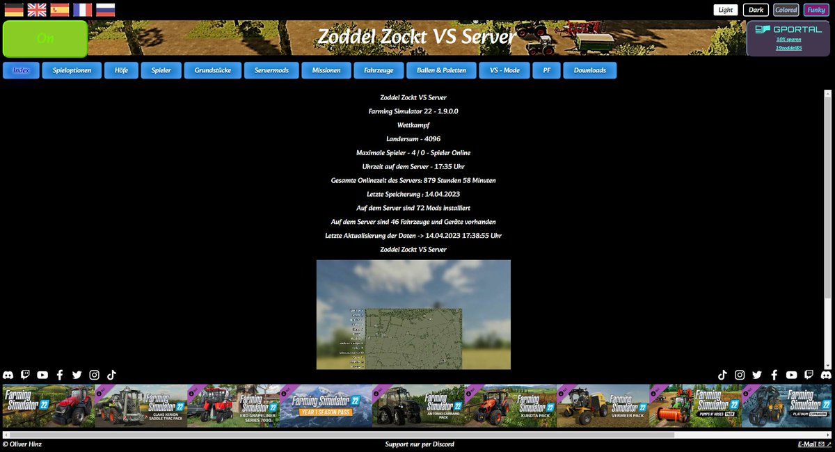 ZoddelZockt's tweet photo. Es ist nun soweit, der #Serverwatcher für #dedicated #LS22 #Server geht nächste Woche in die #Alpha #Phase und kann ausgiebig begutachtet werden. Mehr #Informationen dazu findest du auf meinem #Discord Server!
#FarmingSimulator #Giants #gportal
https://t.co/5vrP8eWNnW https://t.co/n2AZbdWVZY
