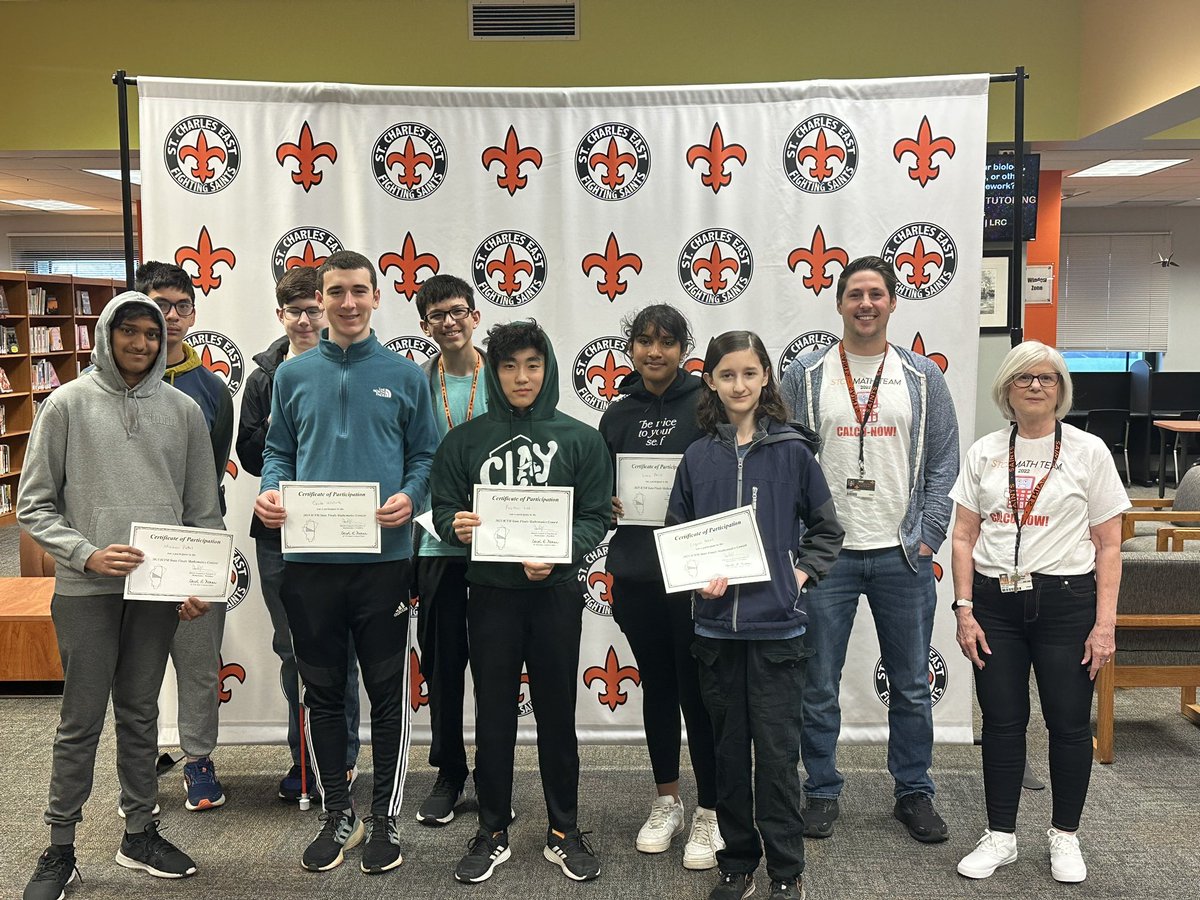 StCharlesEast's tweet photo. Congratulations to our STCE Math Team who will be traveling to ISU this weekend to compete at the state math tournament!  We are proud of you! https://t.co/mxAmgHO2bz