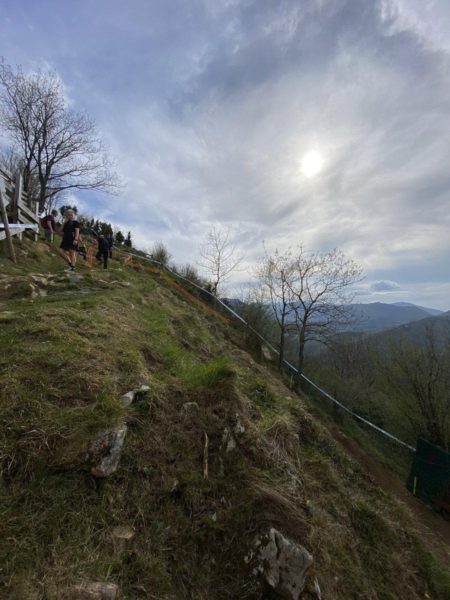 I don't think there are many features on DH tracks that look as different on camera compared to real life as The Wall does in Lourdes. Holy God she's steep, ha?!