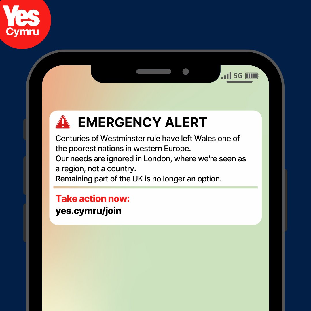 YesCymru's tweet photo. This is not a test. You need to take action. https://t.co/yWFnRkhlVt