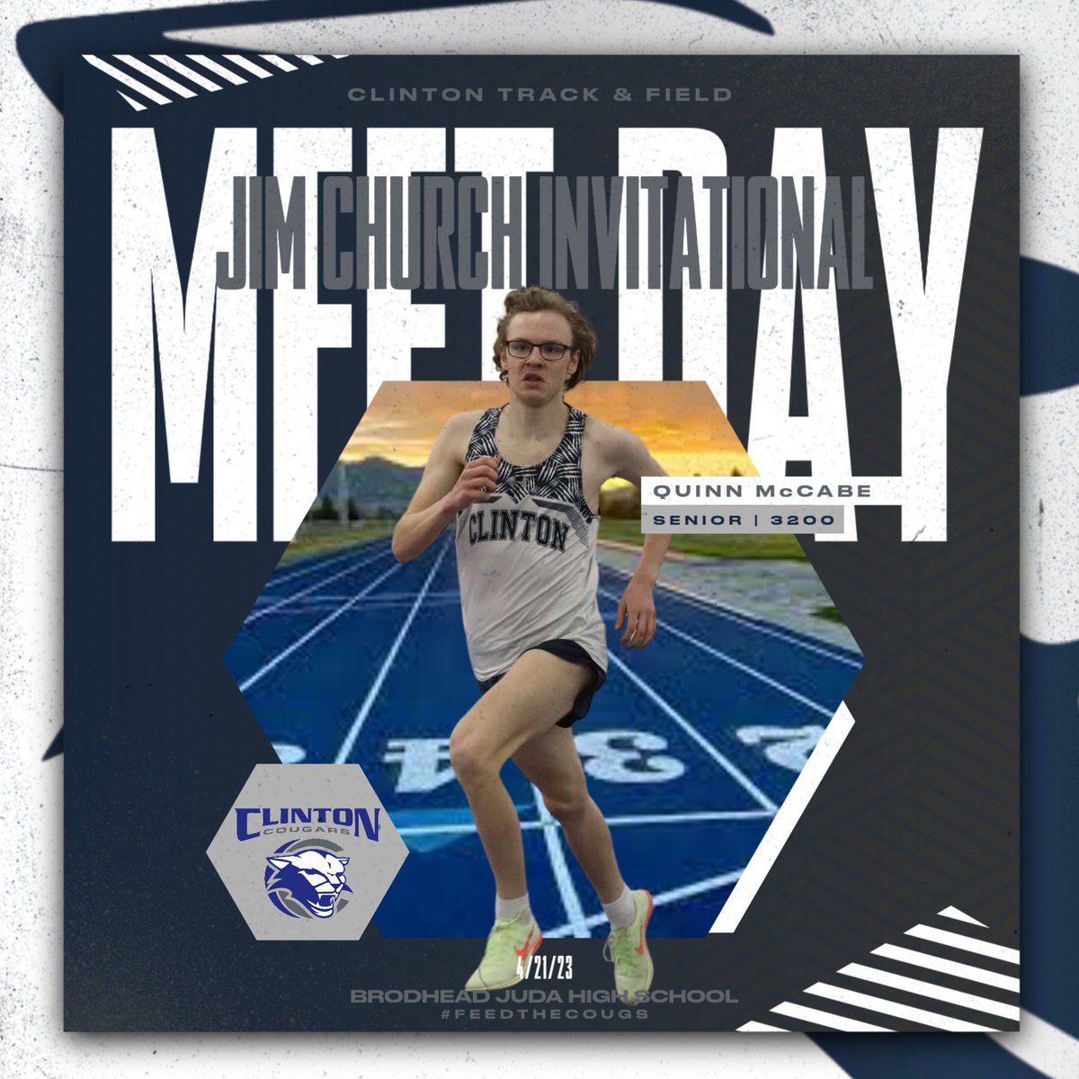 CJSHS_Track's tweet photo. It's Meet Day @@brodheadcards!

#FeedTheCougs

@Gambl20
@clintonwischool
@CoachWeck
@QuinnMccabe
@Owen_Douglas__
@REAGANFLICKING3
@paige_damman
@DAngeloVernon_
@Peyton_Bingham1
@JSchoonover12
@Brian_LeFeber_4
@StacyBealz
@kikiiipfeifer
@logan_exe_error
@CoachStout32
@CoachKitz33 https://t.co/5YpgxEQzyh