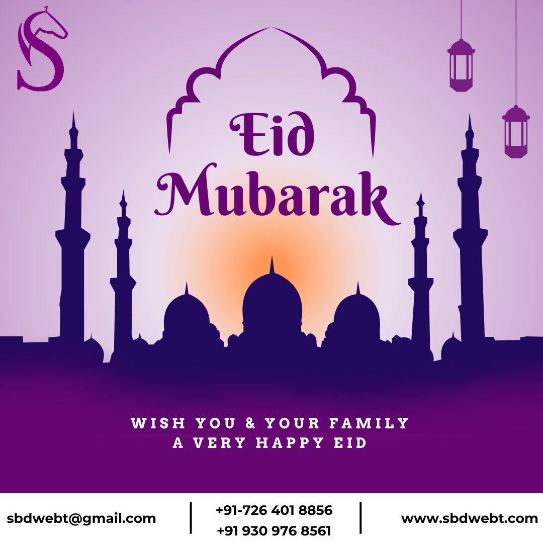 sbd_web's tweet photo. "Eid Mubarak to all! Wishing you joy, peace, and love on this blessed occasion.
#EidMubarak #Blessed #Celebrations
#Sbdwebt #foryou #explorepage #foryoupage #seo #digitalmarketing #socialmediamarketing #socialmedia #searchengineoptimization #keywordmarketing #googleranking https://t.co/QLwRUxrDGU