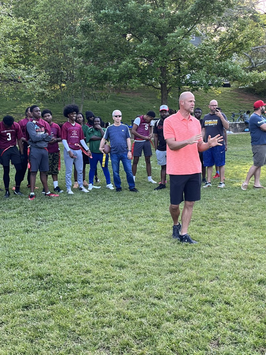 DannyWuerffel's tweet photo. Two passions of mine are football &amp; youth. I love how our @DesireStreet partner @Becca1612 @Blueprint_58 serves youth in South Atlanta through an incredible flag football league along mentoring &amp; other services. It may have stirred my competitive juices just a little also :) https://t.co/dsm60sRTSa