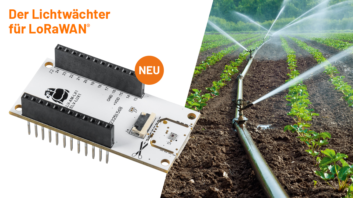 Wir erweitern unser LoRaWAN-System - Das neue Applikationsmodul Luxmeter 1 kannst du für vielfältige Beleuchtungs-, Bewässerungs- oder Sicherheitsaufgaben einsetzen. Hier geht es zu allen Infos -> bit.ly/3N2S93P #LoRaWAN #elvjournal