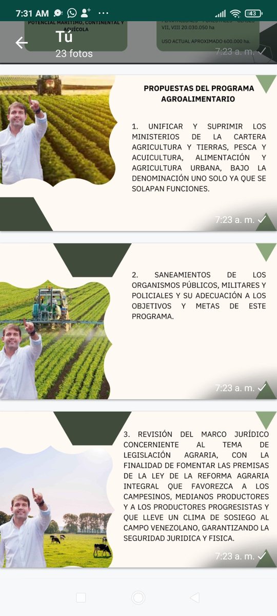 SandraAlizo's tweet photo. Aquí una muestra de lo planteado en el #PlanProsperi  para mejorar de inmediato el sector Agroalimentario. @prospericarlos es un hombre con visión de futuro rumbo a la prosperidAD de Venezuela. Será el próximo Presidente y llevará al país a el éxito.#UnidosXVenezuela . https://t.co/BZXUrKmFQi
