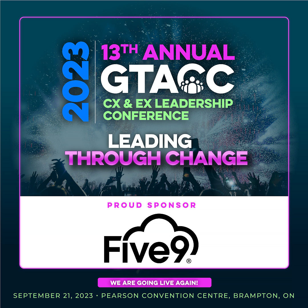 Five9's tweet photo. #Five9 is a proud sponsor of the @GTA_CC CX &amp; EX Leadership Conference! Early bird tickets are available until May 15th--take advantage and secure yours now for extra savings! #GTACC2023
https://t.co/sHVE0JbPRs https://t.co/EYF7d7G2C0
