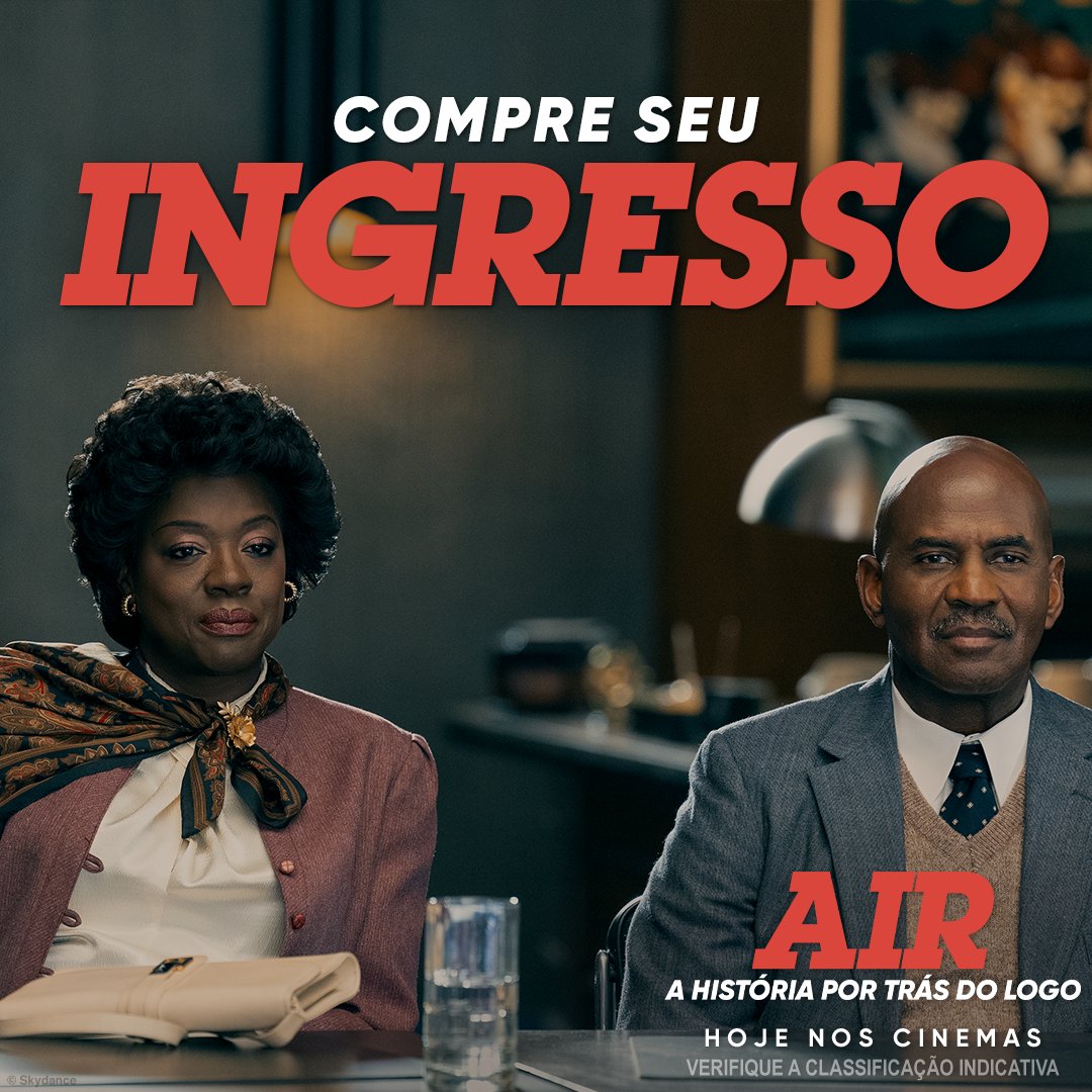 wbpictures_br's tweet photo. Se você gosta de histórias inspiradoras, precisa ver Air: A história por trás do logo.
Garanta seu ingresso no site https://t.co/iyyLhjyXwJ e confira uma história baseada em fatos reais.
#AirFilme, HOJE NOS CINEMAS. https://t.co/68mZLylFUz
