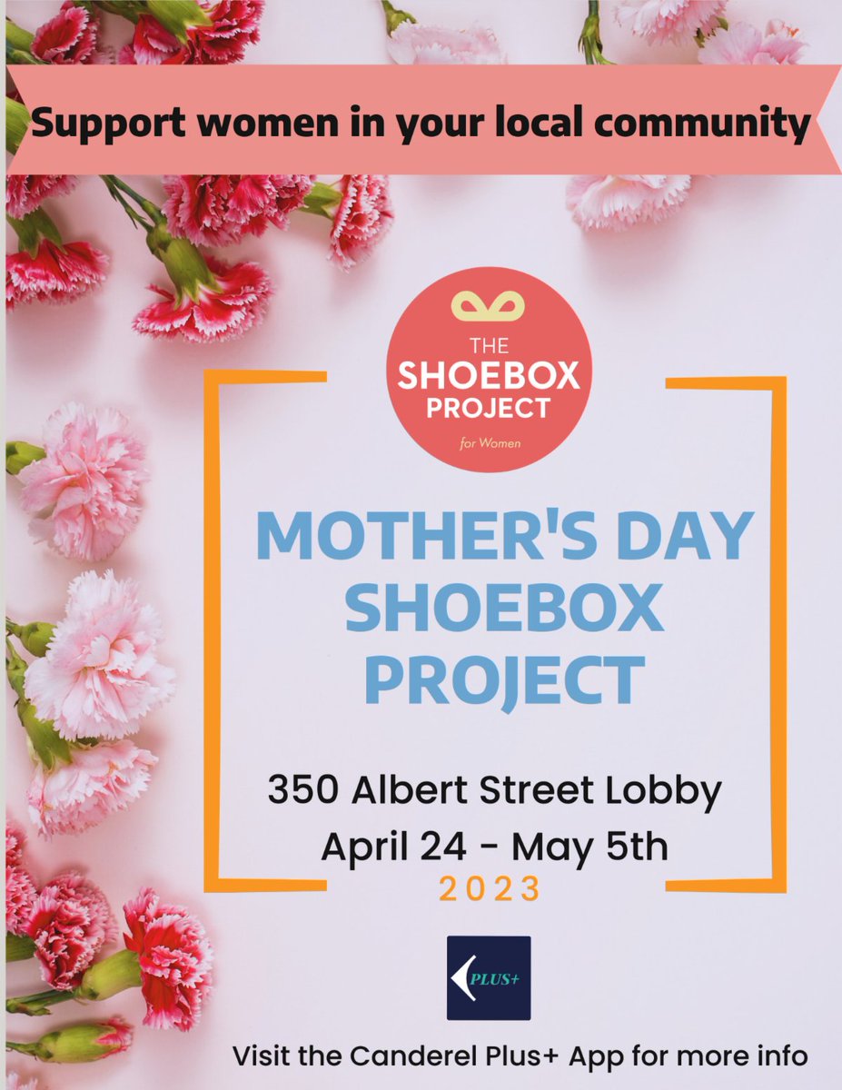 CSQOttawa's tweet photo. Drop off a decorated shoebox filled with small luxuries and help spread some happiness to women in our community.
All shoeboxes will be delivered to local women's shelters, just in time for Mother's Day!
#CSQOttawa #CSQCharities #shoeboxproject https://t.co/O178huAGo7