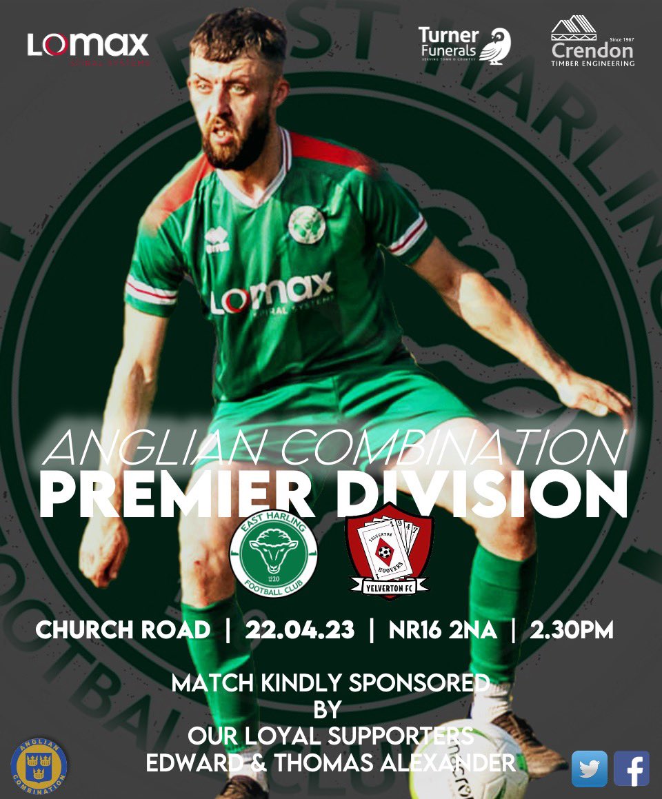 ehfc1920's tweet photo. This weekends action sees the first team entertain an always tough @yelvertonfc side at Church Road.
The match so kindly sponsored by our loyal supporters Edward &amp; Thomas Alexander. Thanks so much guys 👌👌👌
The reserve side have no fixture.
#greenarmy #COYG 💚🔥💥💚🔥💥 https://t.co/mMHKP3BdVD