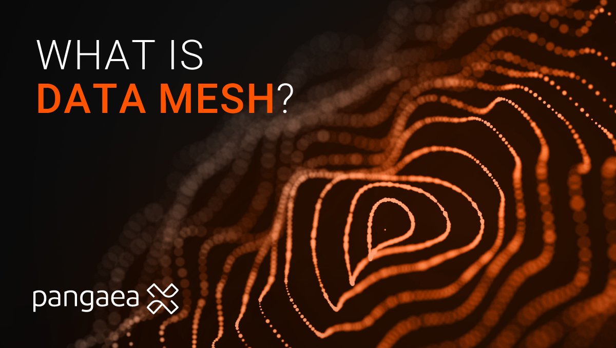 Pangaea_X_'s tweet photo. The #datamesh is a #design pattern and cultural framework for building a data-driven organisation.  This is accomplished through #decentralised data governance, in which cross-functional teams are responsible for #data quality, availability, and maintenance within their domain. https://t.co/YQ1iYOY9Bp