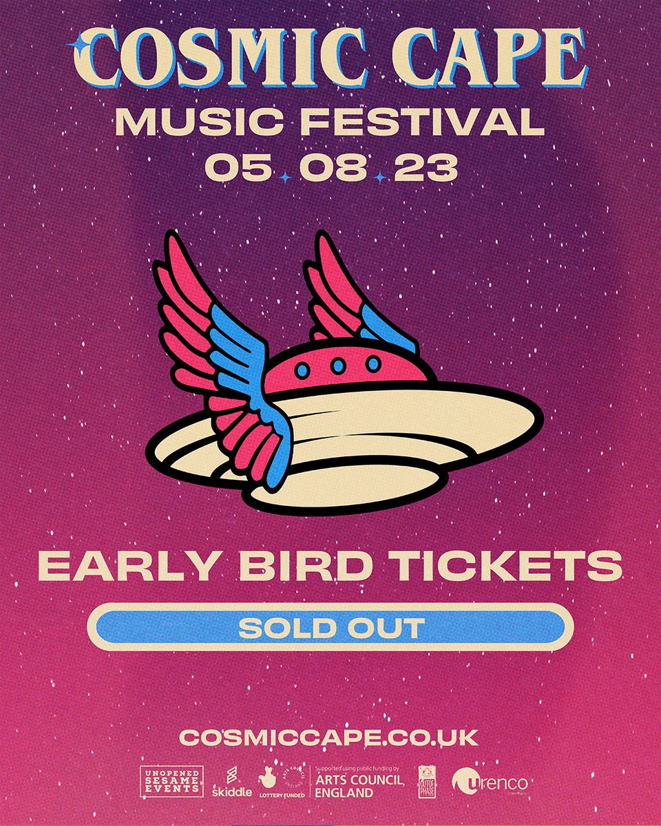 What a start - Early Bird tickets have already sold out 💥 Thank you so much for you support so far! General on sale now, keep watching for more news soon…