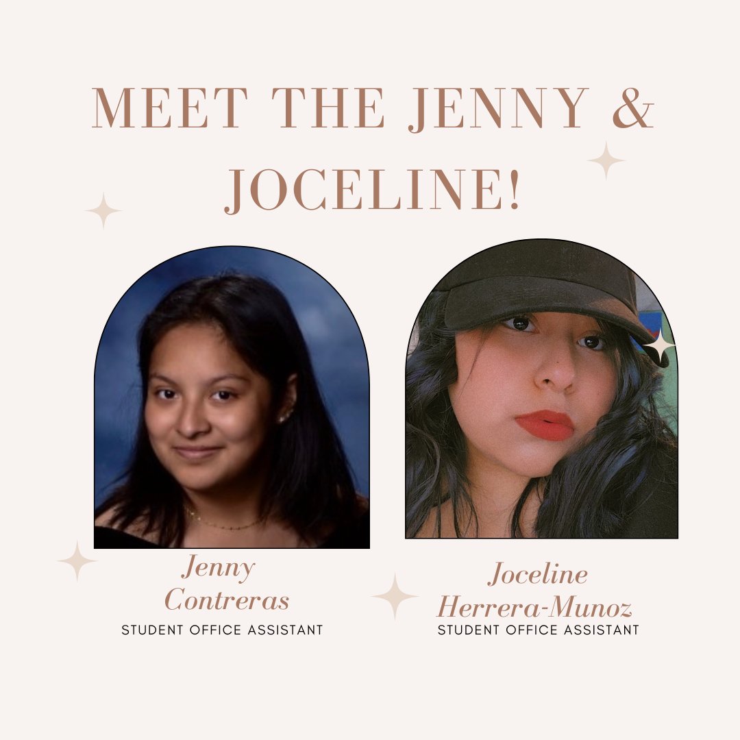 Welcome to another Feature Friday! This week, we introduce Jenny and Joceline, our work-study student!