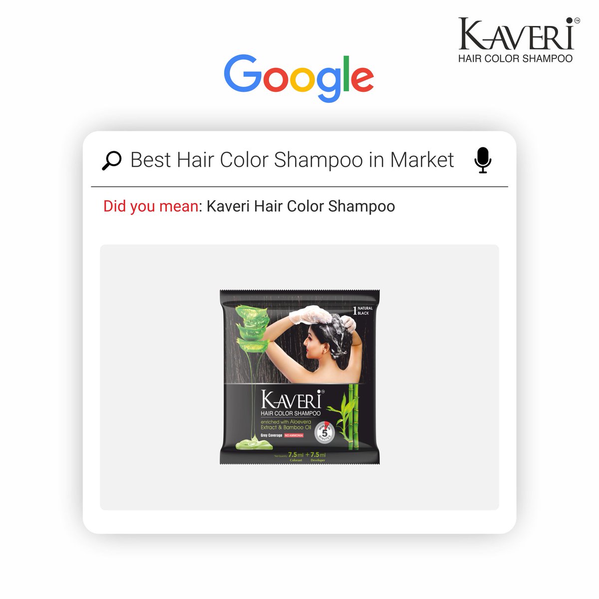 velnik_Indialtd's tweet photo. Looking for a hassle-free way to cover your grey and keep your hair looking natural black? Look no further than Kaveri Hair Color Shampoo🍃 Our unique formula is enriched with natural ingredients like aloe vera extract and bamboo oil.

#kaveri #kaverihaircolor #haircolor #velnik https://t.co/WzsEXADzlB
