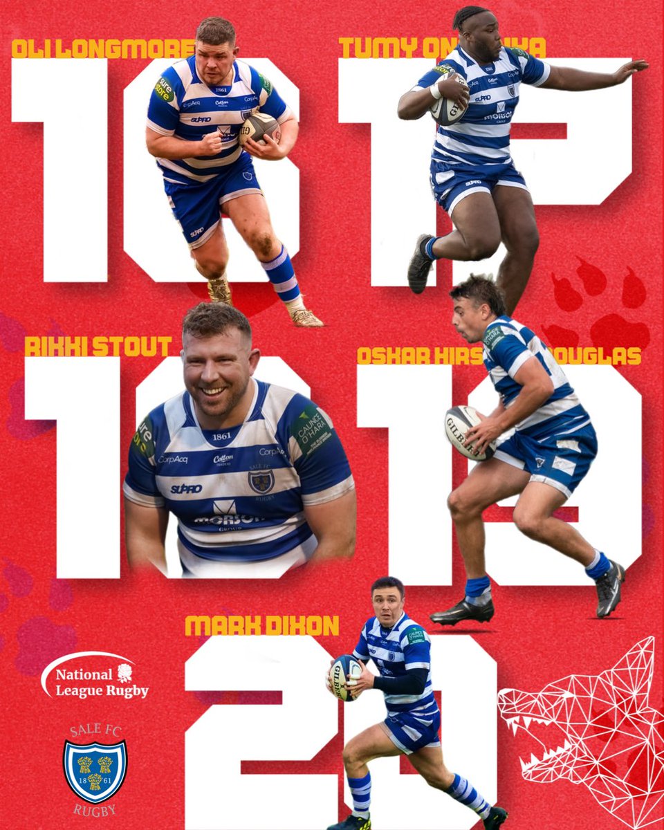 SaleFC's tweet photo. The final game of the 2022/23 season is here! 🥹

It’s @MoseleyRugbyFC coming to the CorpAcq Stadium in @Natleague_rugby 

We need your support!🙌

🔵Back line stays the same as Rosslyn ⚪️Ford &amp; DB returns to start 
🔵Oskar &amp; Stout return to the team

#OneSaleFC 
#TheLastHunt https://t.co/pAz4NIuLy6