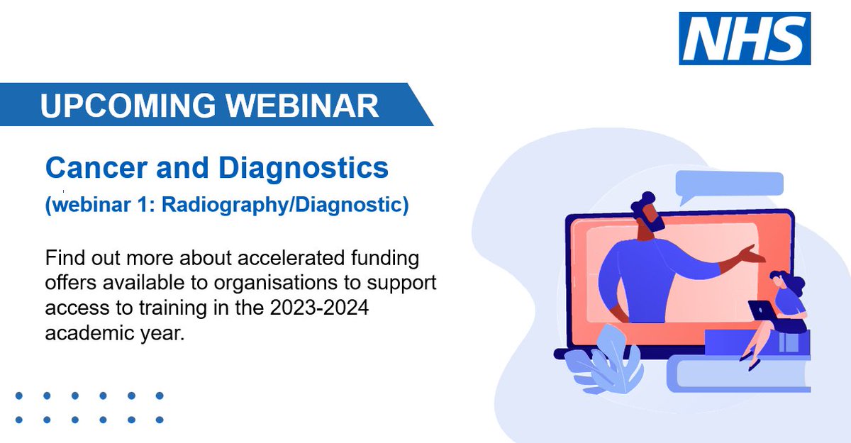 📣 Calling all those working in Imaging, Oncology, #Diagnostic or Therapeutic Services, service leads and employers interested in these roles. 

Join our webinar on 2 May (10am-12pm). Book today: orlo.uk/M1A5y
#NHSEngland #NHSE #Cancer #Radiography #AdvancingPractice