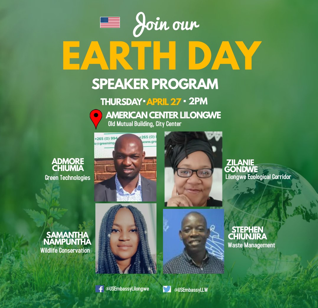 U.S. Embassy Lilongwe on Twitter "Calling all environmental activists