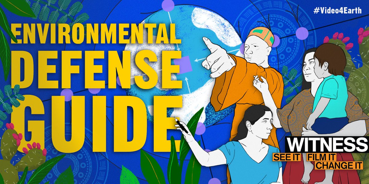 witnessorg's tweet photo. #Video4Earth 📹🤳🌏

⚡️⚡️ We are proud to launch our new ‘Video as Evidence Environmental Defense Guide’! 🌱

The collection of visual evidence is one strategy in the fight for #EarthJustice—the greatest #HumanRights challenge of present times.

More: https://t.co/s2G09YZltX https://t.co/Skn2Co5kh9