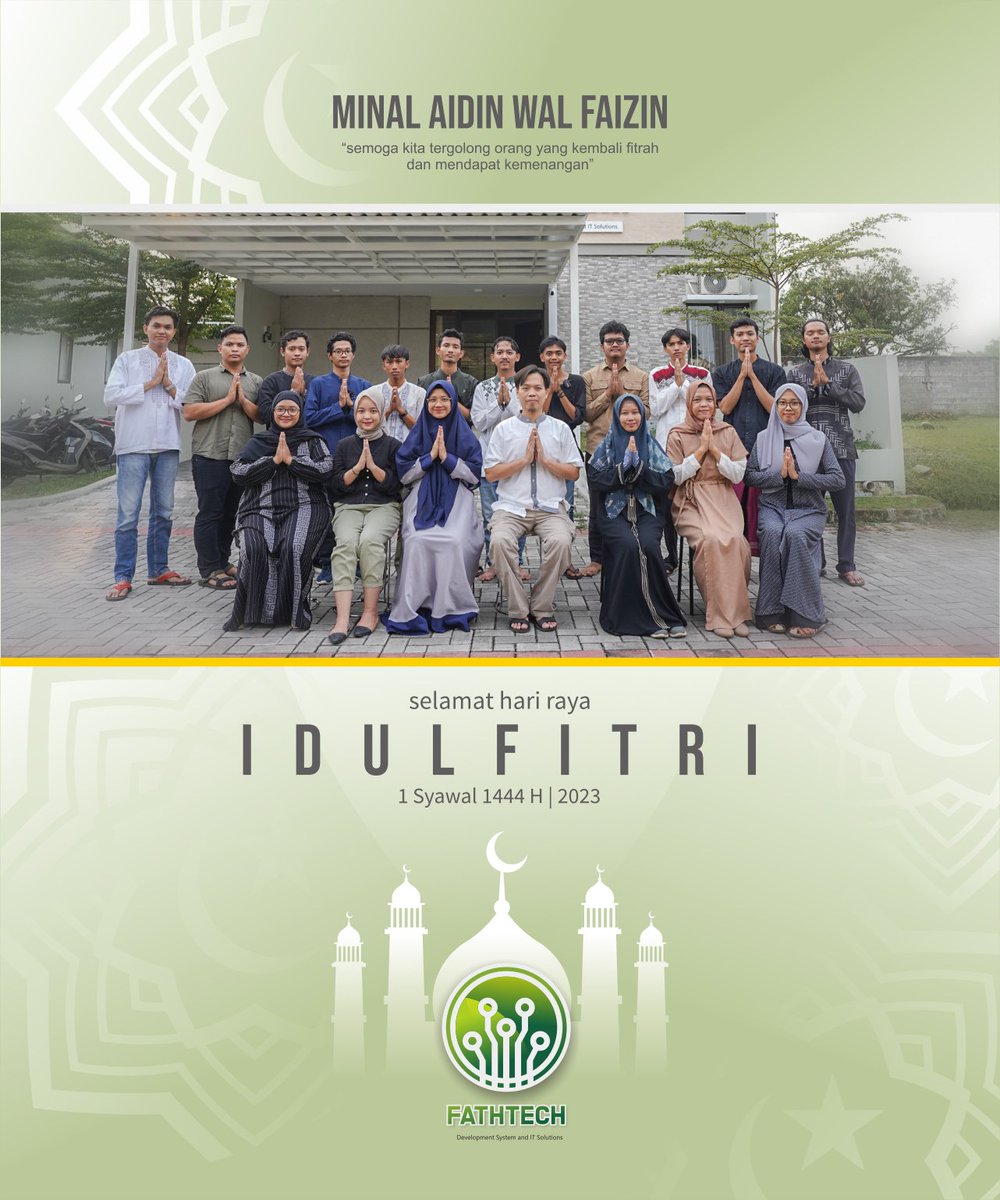 fathtechcirebon's tweet photo. Selamat Hari Raya Idul Fitri 1444 H.
Taqabbalallahu minna wa minkum. Mohon maaf lahir dan batin. Semoga keberkahan dan kebahagiaan mengiringi setiap langkah kita dalam menyambut hari yang fitri ini.

FATHTECH
0231-8815220 | 08112400975

#Lebaran2023 #idulfitri1444H https://t.co/VXV50uBpqE