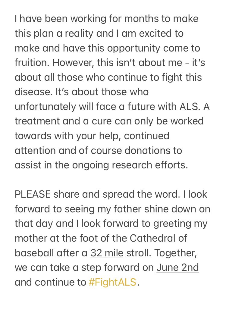 Some fundraising news for the 12th Annual @WallyHSInvALS - please share and considering donating. #FightALS 

Link: gofundme.com/f/walking-for-…

@WallyHSInvALS @HHSPantherAT @RedSox @LG4Day @MLB