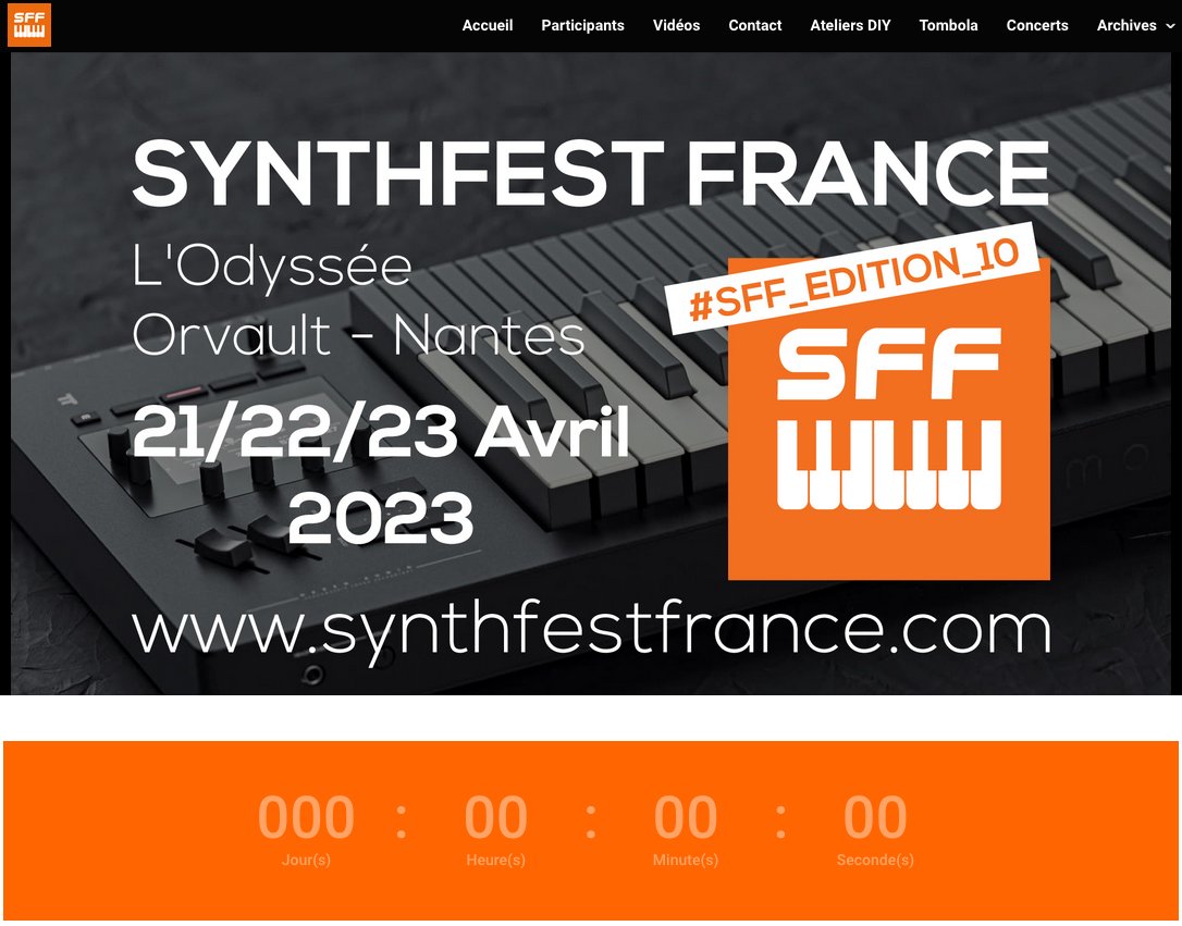 cc2digital's tweet photo. Synthfest France, 10ème édition à #Orvault, ça démarre maintenant !
Des #concerts, #masterclass, #démonstrations ...
https://t.co/xwXOxgmmUd
#synthe #nantes https://t.co/JtXMPC6WQs