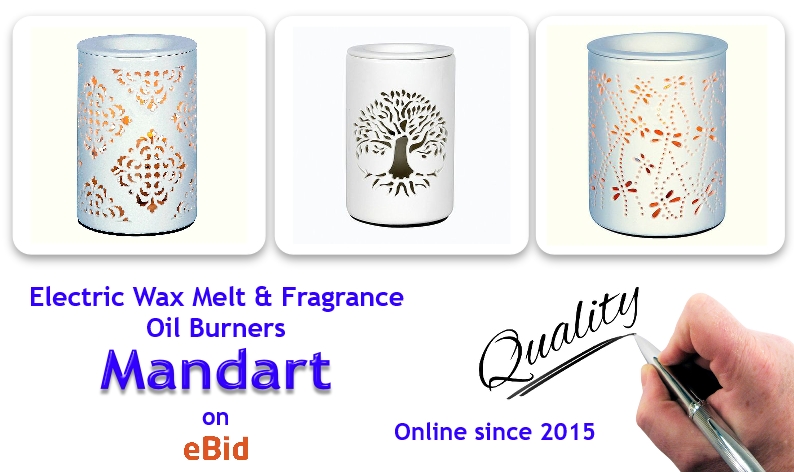 Electric Wax Melt & Fragrance Oil Burners Our elegant, electric oil burners light up to showcase a lovely pattern and is compatible with both scented fragrance oils and wax melts. These makes a delightful gift for someone special. Details: ebid.net/uk/stores/Mand…… #giftideasuk