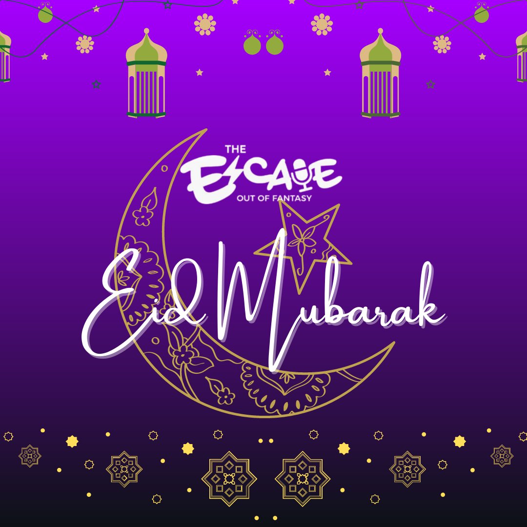 escapepodke's tweet photo. Wishing a joyous Eid Al-Fitr to all, from The Escape Podcast Family! 💜🙌🏼

#escapepodcast https://t.co/jJotx8v9YY
