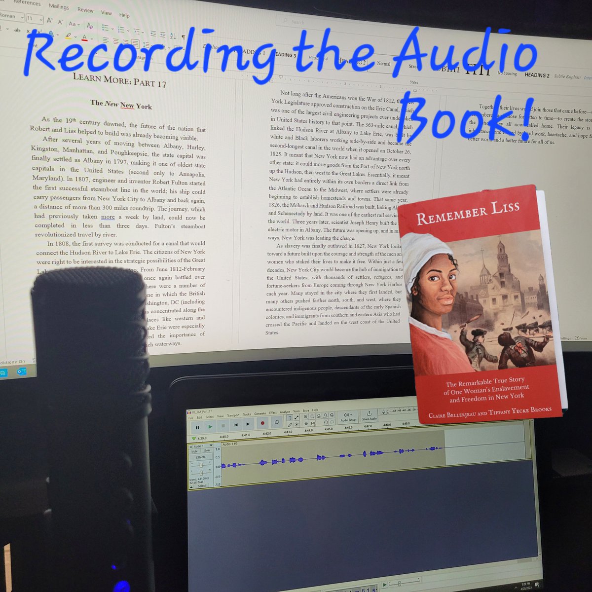 ClaireBellerje1's tweet photo. Drop the mic! An audiobook of “Remember Liss”, our new text about Liss for middle-grade students and teachers, will be up soon on Soundwise. Accessibility is so important – stay tuned!
#rememberliss #BlackHistoryisAmericanHistory #espionageandenslavement #sschat #culperspyring https://t.co/m719bT5WdM