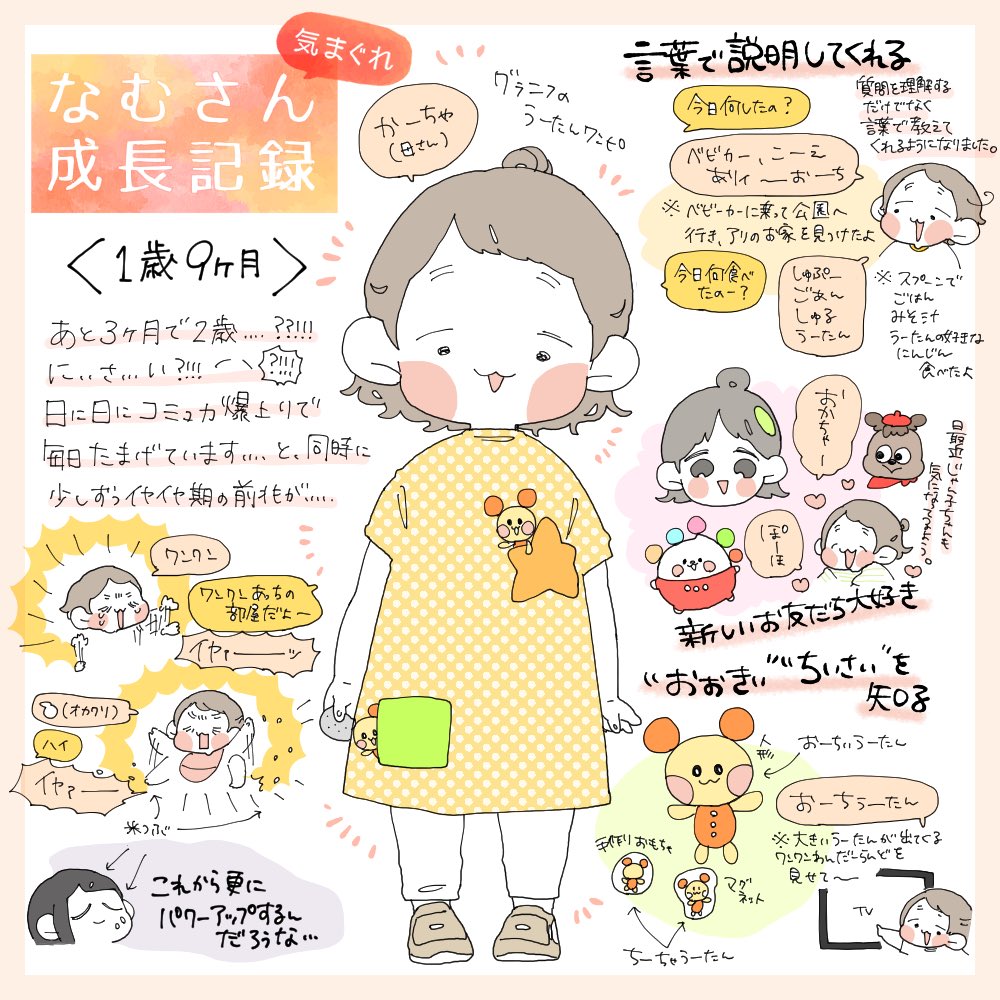 #なむさんきまぐれ成長記録
1y9m 