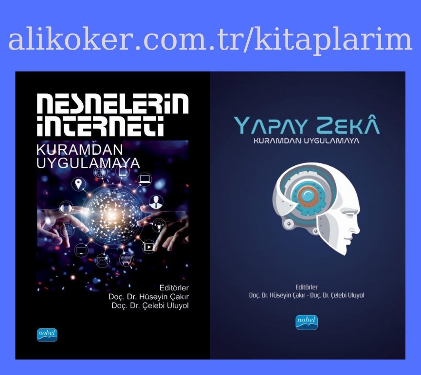 alikoker's tweet photo. #GaziÜniversitesi #BilişimEnstitüsü #AdliBilişim ABD öğretim üyeleri ile yazdığımız #Nesnelerinİnterneti ve #YapayZeka kitapları satıştadır. Kitaplardaki #AdliBilişim ve #GörüntüSesİşleme bölümlerinde iş ve eğitim hayatımdaki deneyimlerimi paylaştım. https://t.co/3o2Sx1WUeR https://t.co/5E77HS09Gb