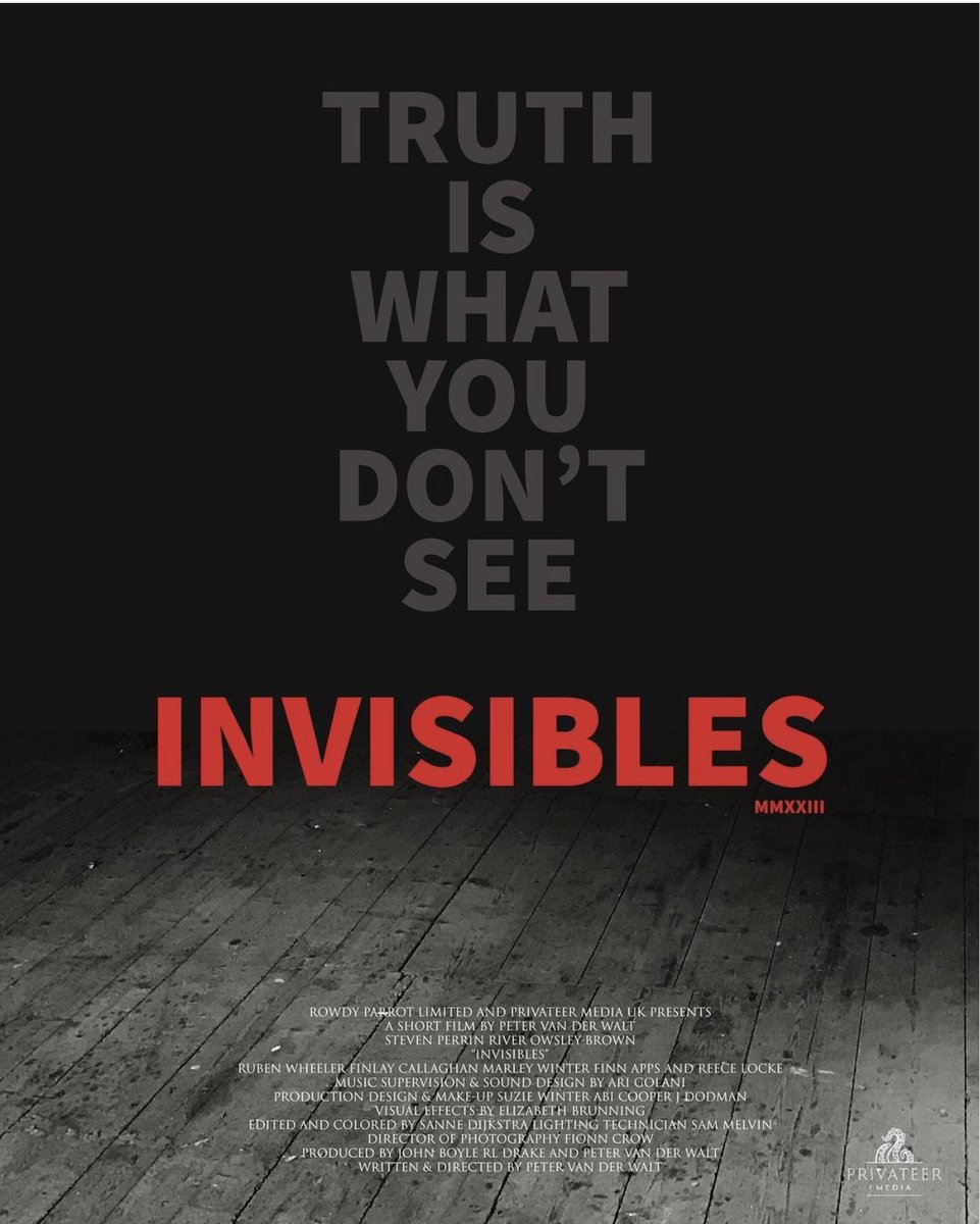 ‘Invisibles’ trailer -  a project I was involved in recently, take a look, like &amp; share, thanks youtu.be/u09zv_RZuao