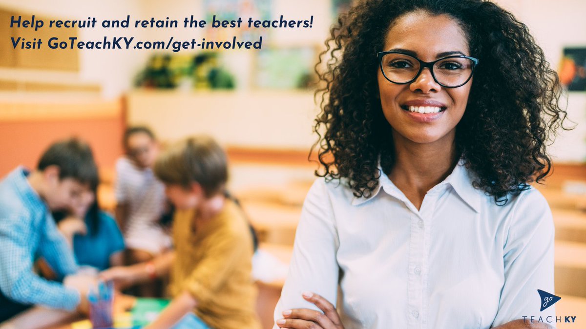 Recruiting new teachers is important, but so is retaining our existing talent. Let's work together to attract the best and brightest educators to Kentucky and keep them here! See how you can get involved with #GoTeachKY by visiting our website