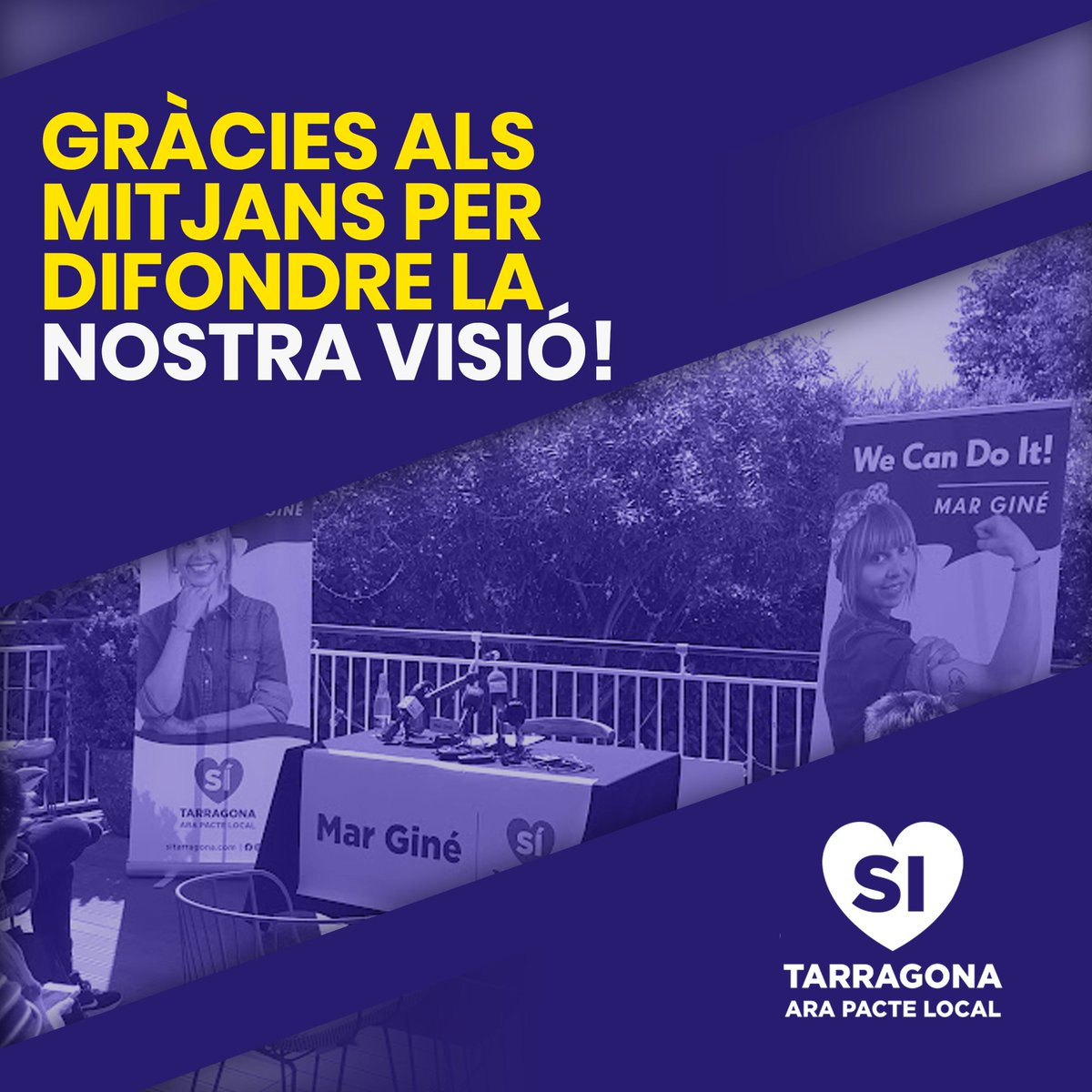 sitarragona_cat's tweet image. Hola a tots! 🙌 !Com a candidata agraeixo de tot cor a tots els mitjans de comunicació 📰📺🎙 per la seva cobertura Mil gràcies pel vostre treball incansable! 🙏 #SíTarragona ya es aquí ❤️!