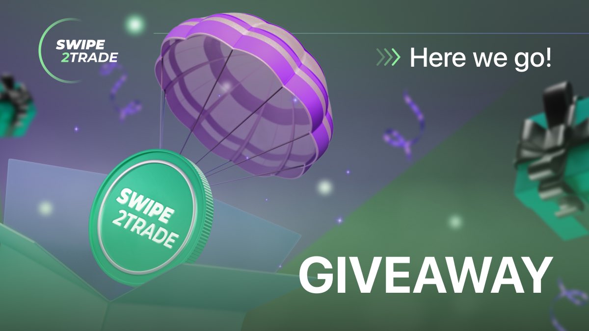 Swipe2Trade's tweet photo. $1500 USDT Giveaway from now until May 5!🔥

🎁We're giving away $50 for each lucky winner! The $1,500 price pool will be distributed among our 3 social media channels.

☑️To enter, simply follow us, like and retweet this post &amp; fill out this Google form - https://t.co/QGB8EANHrM https://t.co/Sz5UPneUMY