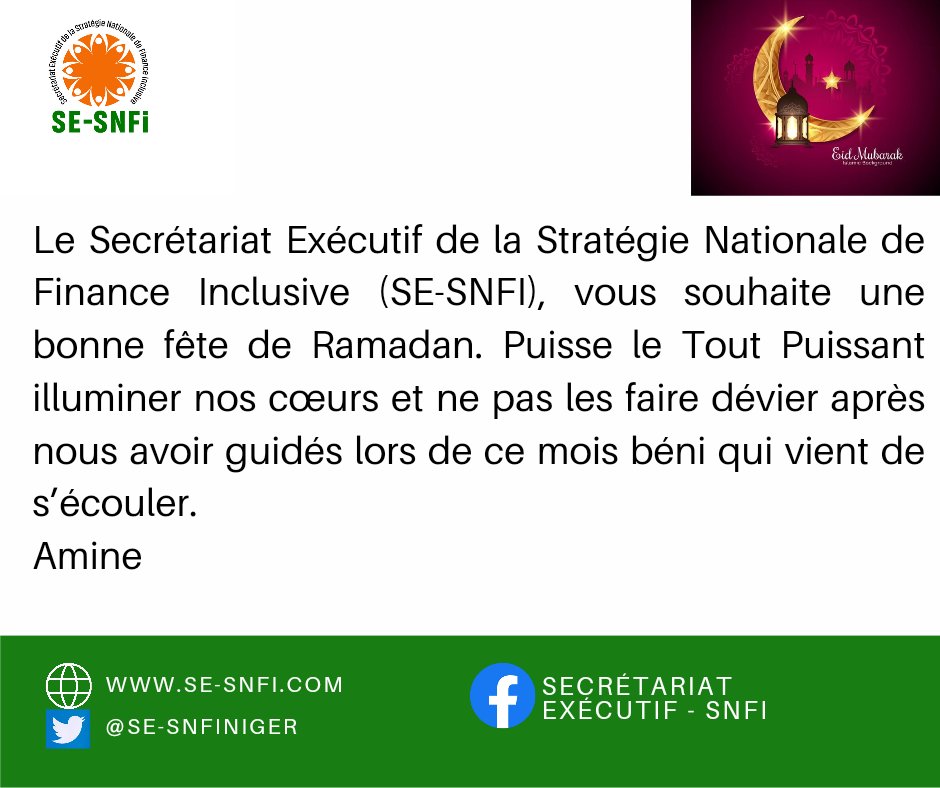 SeSnfi's tweet photo. Eid Mubarak à  toute la Oumma Musulmane
#Ramadan2023
#EidMubarak2023 
#Sesnfi https://t.co/y1BdjPbdzU