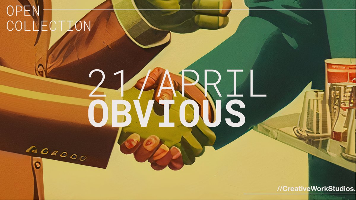 CWSVision's tweet photo. :: OpenCollection. presents Edition I013
It's got your back by Obvious | @obv_ious
PreMint Today :: 1400 ET | 0.05 ETH (2hrs)
Public Mint Today :: | 1600 ET | 0.075 ETH (22hrs)
Max 250 Editions | 24 Hours only
@manifoldxyz #editions #opencollection https://t.co/b7T22gRdU6