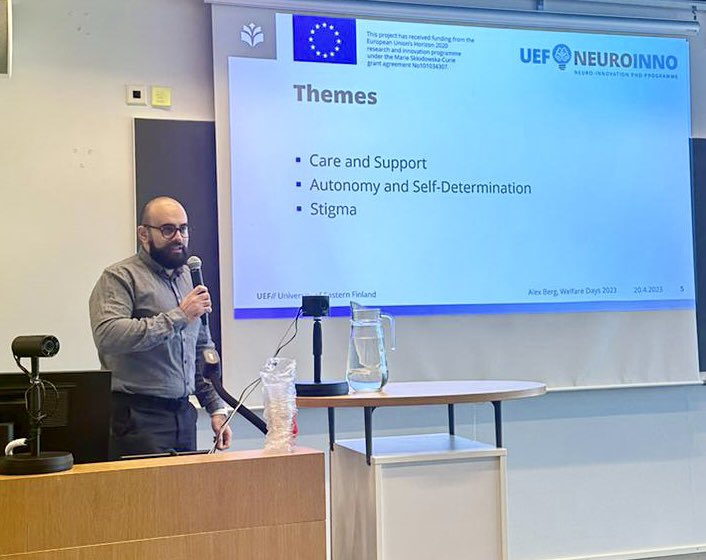 Alex Berg (@exalberg) on Twitter photo From the presentation of my research on the legal rights and access to justice for older immigrants and immigrants with dementia in Finland at the #Welfare Days #Conference in Joensuu
<a href="/UEFNeuroInno/">UEF Neuro-Innovation</a> <a href="/UEFneuroscience/">UEF Neuroscience</a> <a href="/UniEastFinland/">University of Eastern Finland</a> <a href="/HVoikeus/">Hyvinvointioikeuden keskus (UEF)</a>
#HVOpäivät2023
#HVO5vuotta From the presentation of my research on the legal rights and access to justice for older immigrants and immigrants with dementia in Finland at the #Welfare Days #Conference in Joensuu
<a href="/UEFNeuroInno/">UEF Neuro-Innovation</a> <a href="/UEFneuroscience/">UEF Neuroscience</a> <a href="/UniEastFinland/">University of Eastern Finland</a> <a href="/HVoikeus/">Hyvinvointioikeuden keskus (UEF)</a>
#HVOpäivät2023
#HVO5vuotta