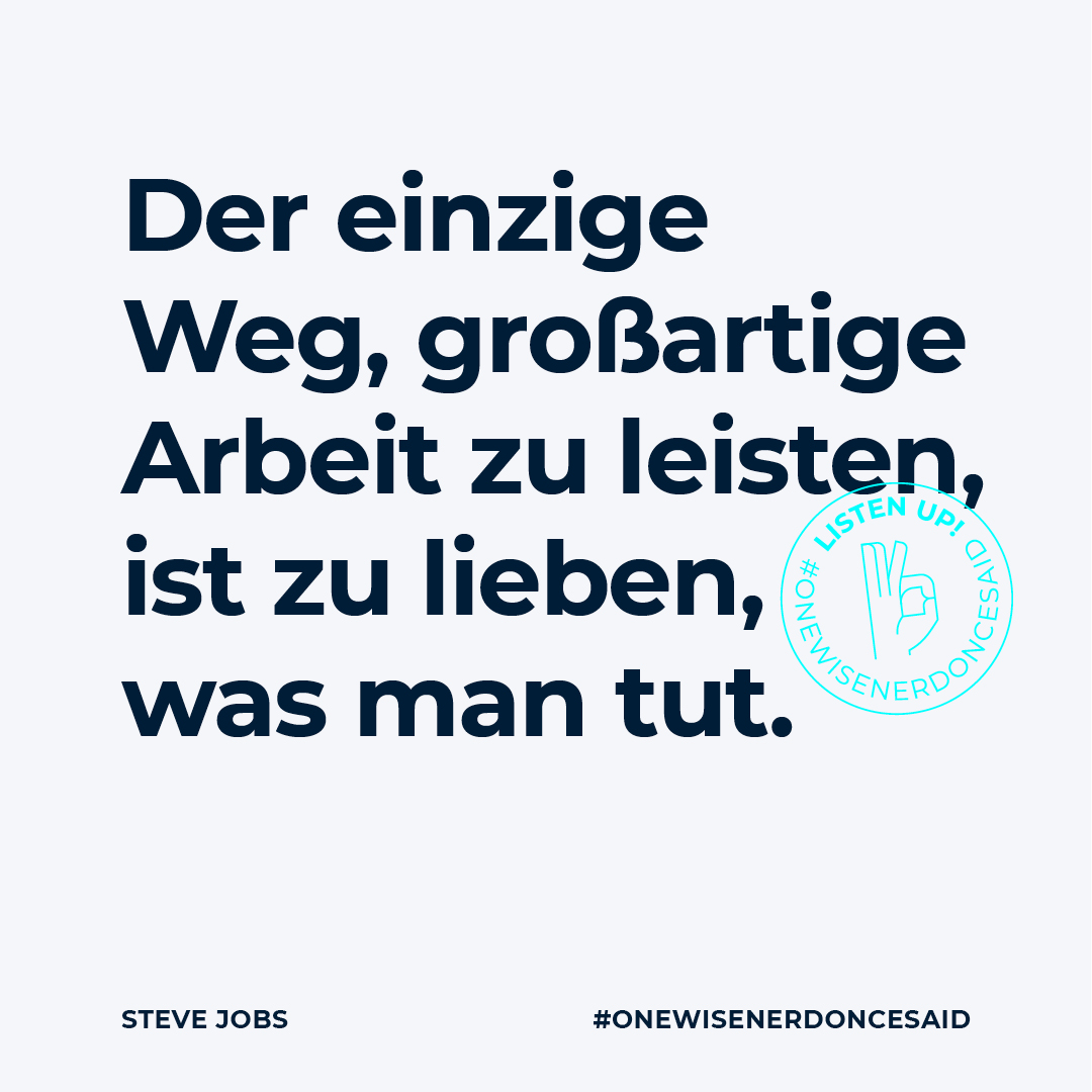 bitzinger's tweet photo. Uns dient dieses Zitat von Steve Jobs als Motivation, um jede Arbeit mit Liebe und Begeisterung auszuführen und somit Großes zu erreichen.

#bitzinger #digital #digitalagentur #digitalmarketing #agencylife #hochfranken #hofandersaale #typo3 #internetauftritt #corporatedesign https://t.co/UPZUkMbXXj