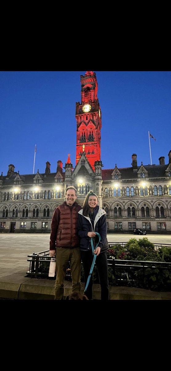 staceydoherty18's tweet photo. The haemophilia team @BTHFT have been busy this week promoting haemophilia awareness both In the hospital and in the community. We’ve lit the town hall up red and promoted it in the local paper.
#lightitupred 
#haemophiliaawareness 
#haemophilia 
@HaemoSocUK 
@NWYorksHaem https://t.co/Wh3XStWBAQ