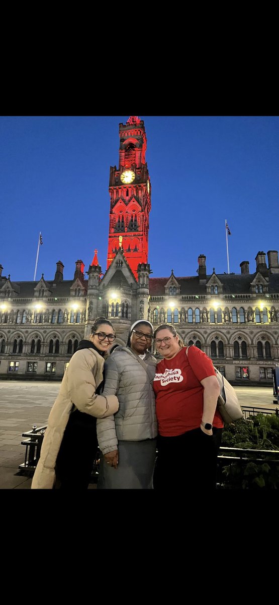 staceydoherty18's tweet photo. The haemophilia team @BTHFT have been busy this week promoting haemophilia awareness both In the hospital and in the community. We’ve lit the town hall up red and promoted it in the local paper.
#lightitupred 
#haemophiliaawareness 
#haemophilia 
@HaemoSocUK 
@NWYorksHaem https://t.co/Wh3XStWBAQ
