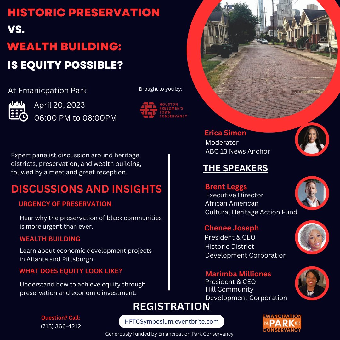 Looking forward to participating in this interesting discussion today as a featured speaker in Houston! #CommunityDevelopment