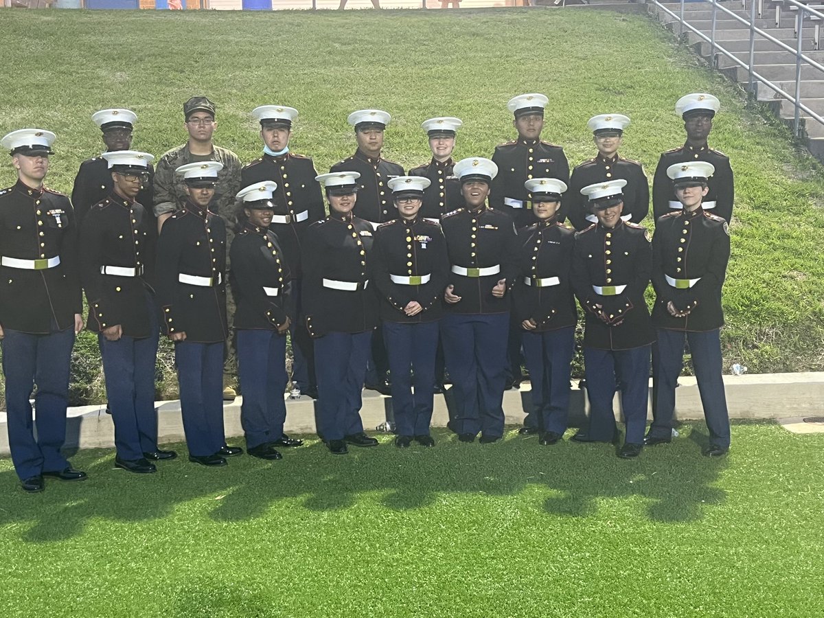 More pictures from pass in review last night. Proud of these students and all they do for our school and community. Thank you Capt Escatell and 1st Sgt Lett for your leadership. @RPHS_Panthers @MCJROTCRPHS