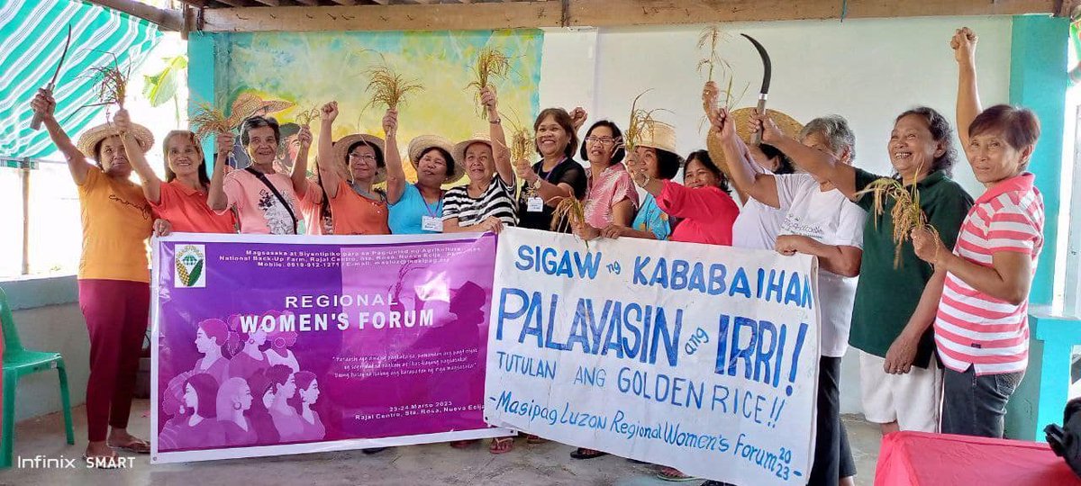 MASIPAGFarmers's tweet photo. Why did farmers, scientists, and advocates filed the Writ of Kalikasan to stop the commercial propagation of GMO crops Golden Rice and Bt talong? 

Here are some of the basis of the petition: https://t.co/VPDepmAGrS
