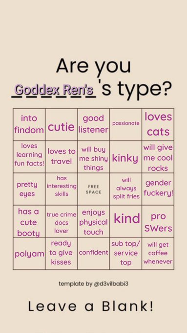 Are you my type? Feel free to fill it in and see!  (Blank copy in comments) https://t.co/XuXVromVCE