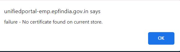 ashish_str's tweet photo. @socialepfo  I am unable to use DSC on unified portal employer from last 10 days due to above error even after migrating to new DSC Utility. I humbly request you to kindly direct the concerned wing to look into the issue.
#dscnotworking
#EPFO
#EPF https://t.co/pPTikyNVvT