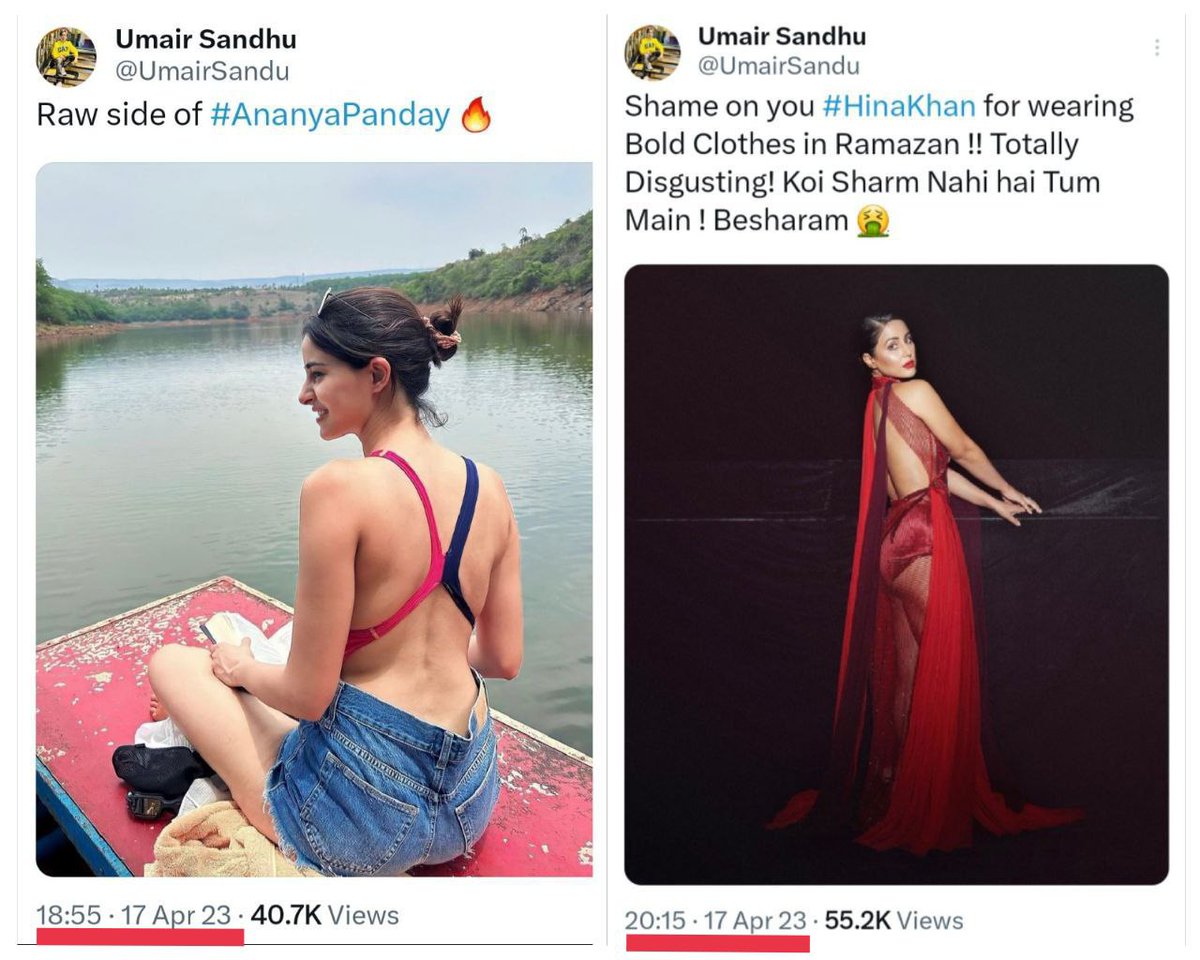 AskAnshul's tweet photo. Raw mindset of "film critic" Umair Sandhu. https://t.co/2WopNQZzU4